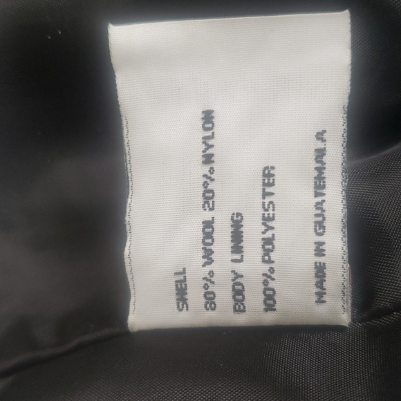 Larry Levine dark charcoal black wool blend car coat, zips snaps Size 8 - Picture 7 of 9